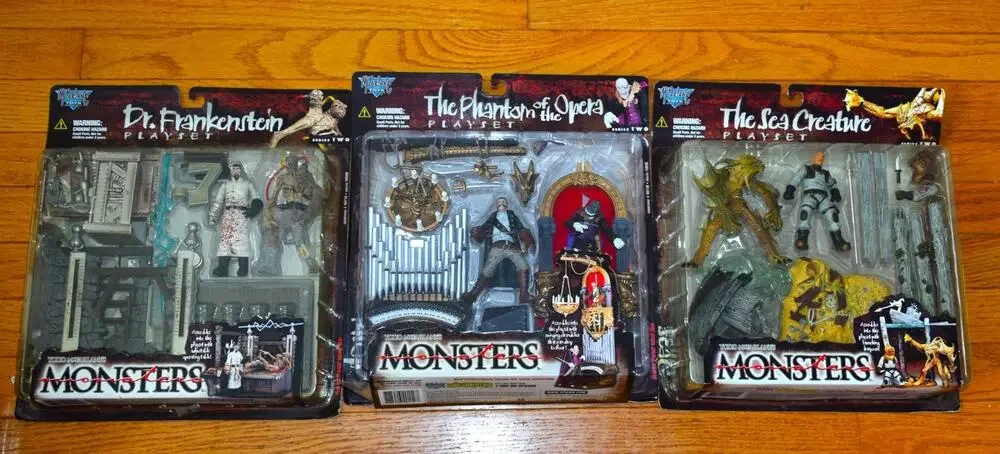 VTG 1998 McFarlane Monsters Series 2 Playsets Lot of 3 NEW SEALED Horror